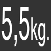 5,5 kilos de capacidad