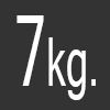 7 kilos de capacidad